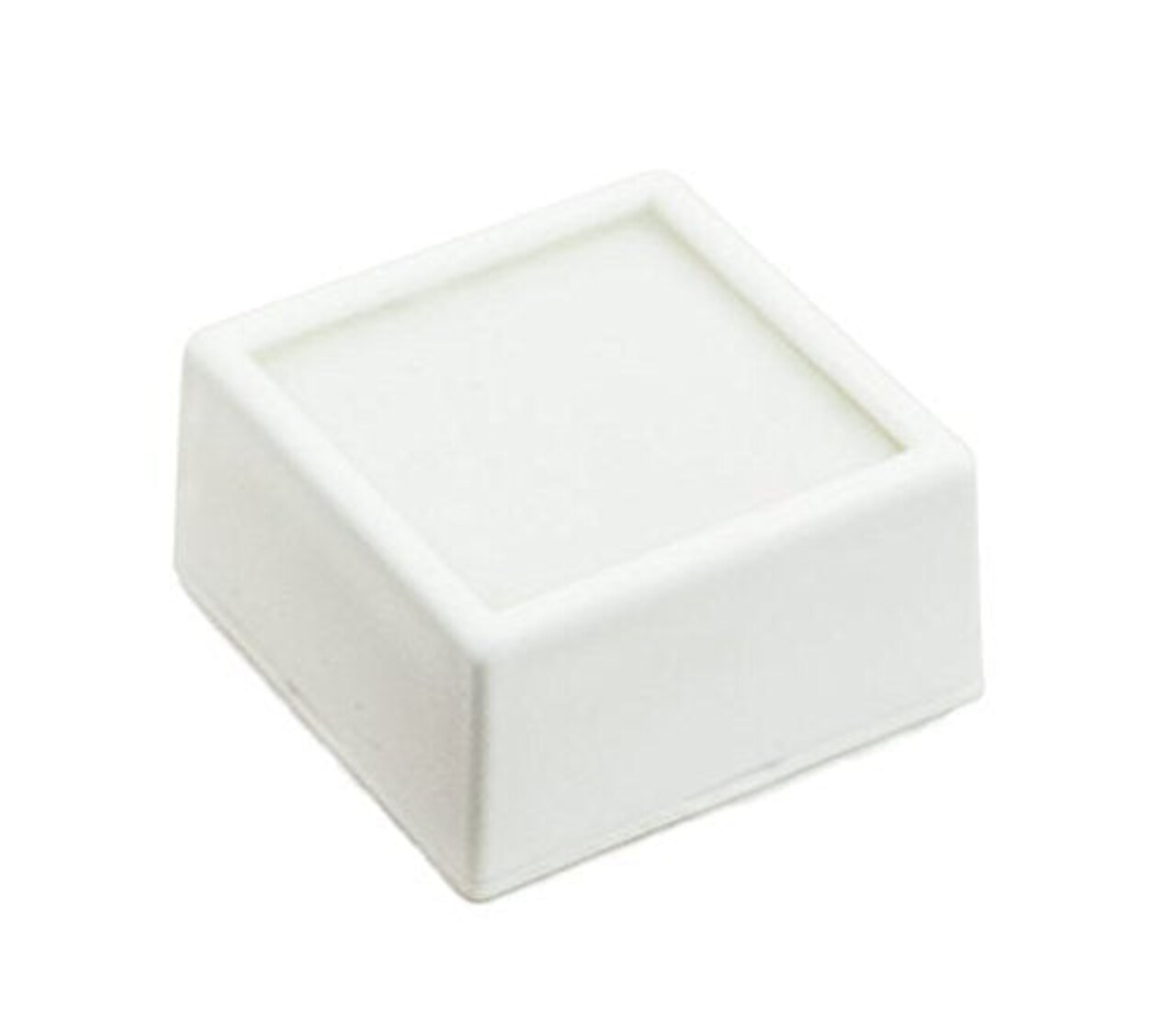 100 Gem Jars - White Square Glass Top with 2-Sided Foam Insert Gemstones Jewelry Display